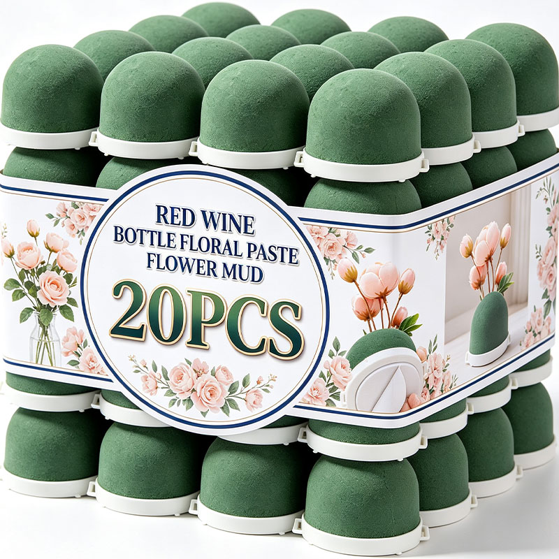 Wine Beer Bottle - 20-1pcs Floral Foam Balls Round Green