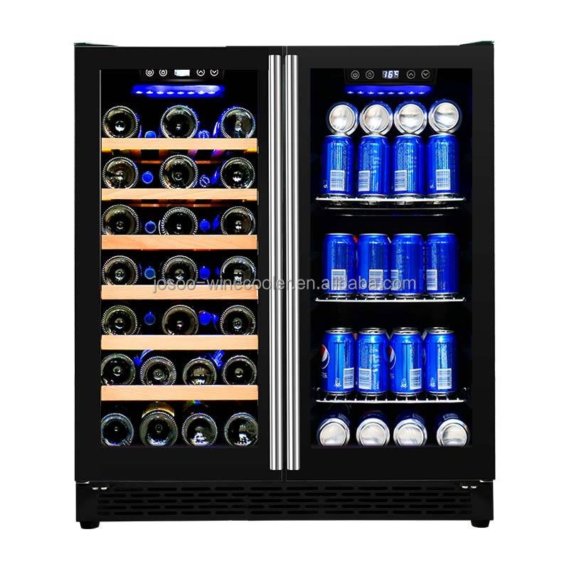 Airo 120V 66 Bottles Wine and  - Wine Beer Fridge Dual Zone 评论和价格