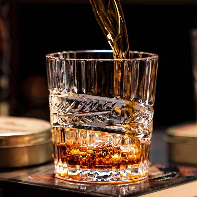 Embossed Whiskey Glass High-Qu - Wine Beer And Spirit 评论和价格