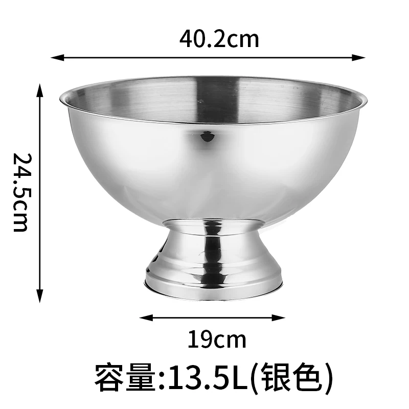 Large Stainless Steel Ice Buck - Wine Beer Cocktail 评论和价格