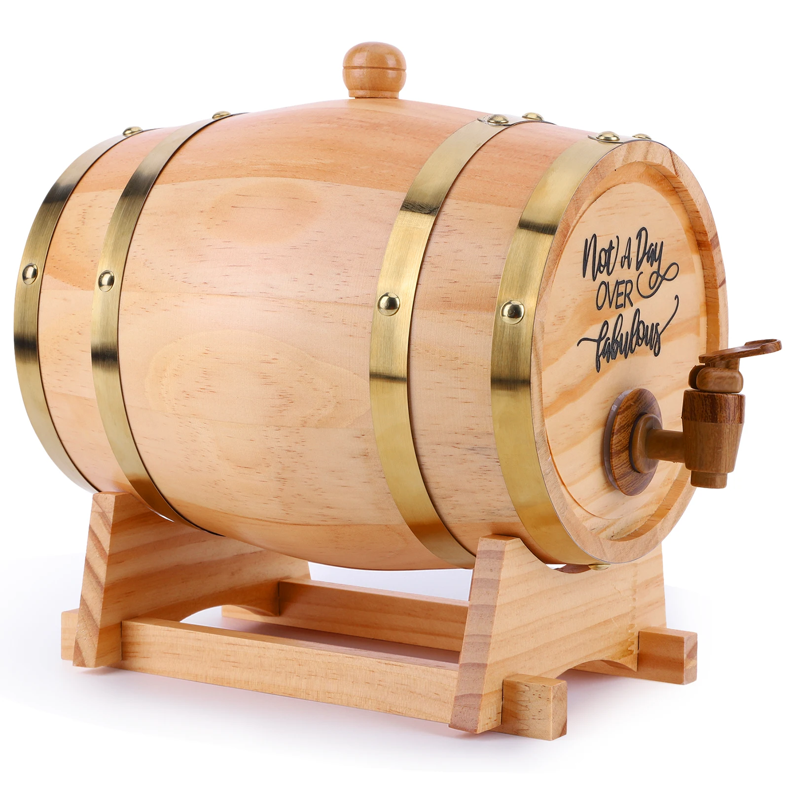 3L Wooden Whiskey Barrel with  - Wine Beer Whiskey 评论和价格