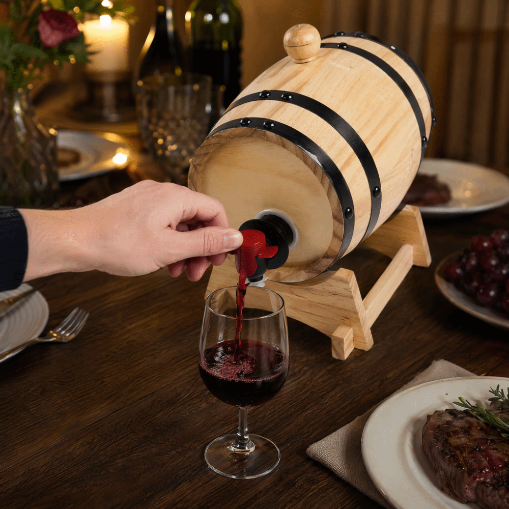 7 piece Vintage Pine Wood Wine - Wine Beer Whiskey 评论和价格