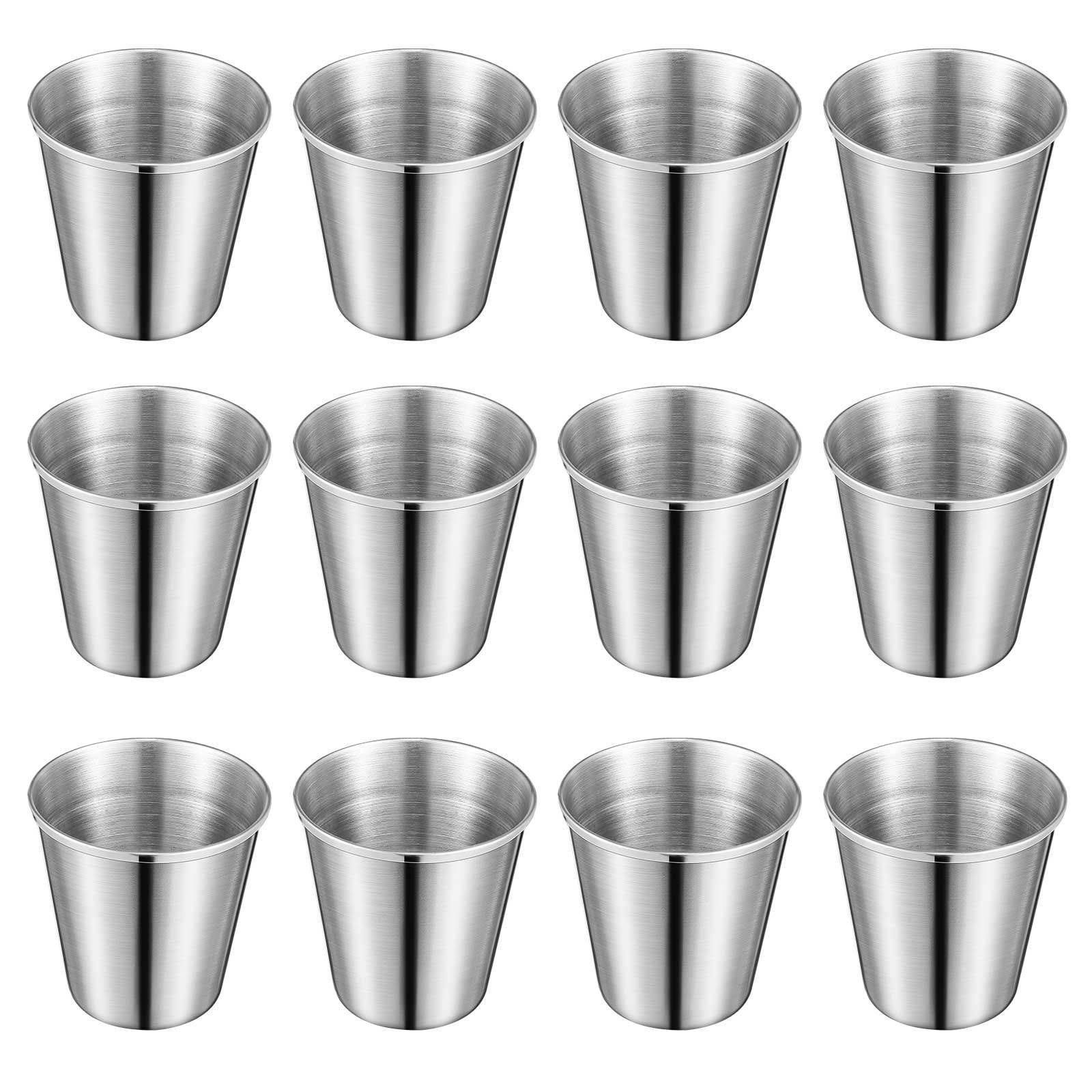12Pcs Stainless Steel Drinking - Wine Beer And Spirit 评论和价格