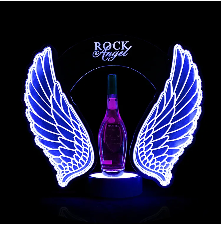 Rechargeable LED Flashing Ange - Wine Beer Bottle 评论和价格