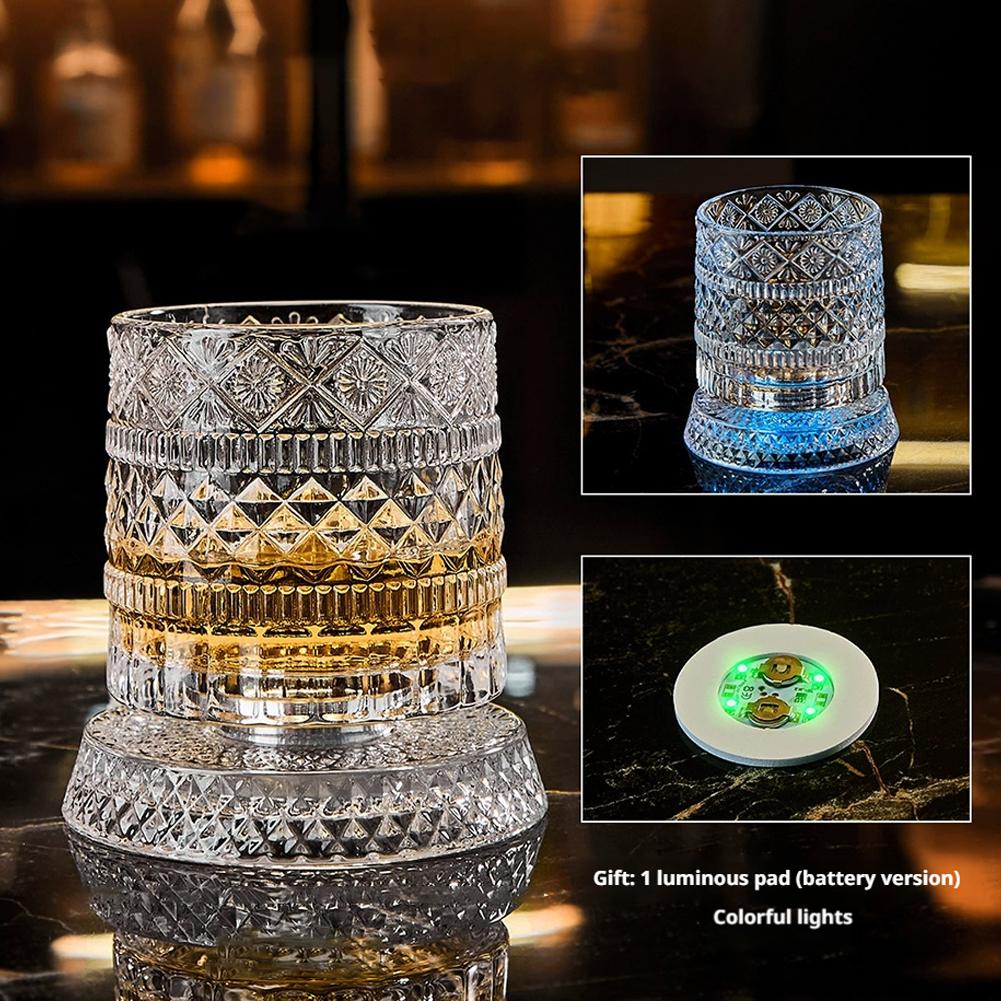 Rotating Whiskey Glass Creativ - Wine Beer Whiskey 评论和价格