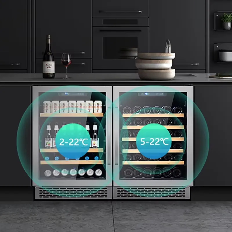 48 Bottle Wine Fridge Dual Gla - Wine Beer Fridge Dual Zone 评论和价格