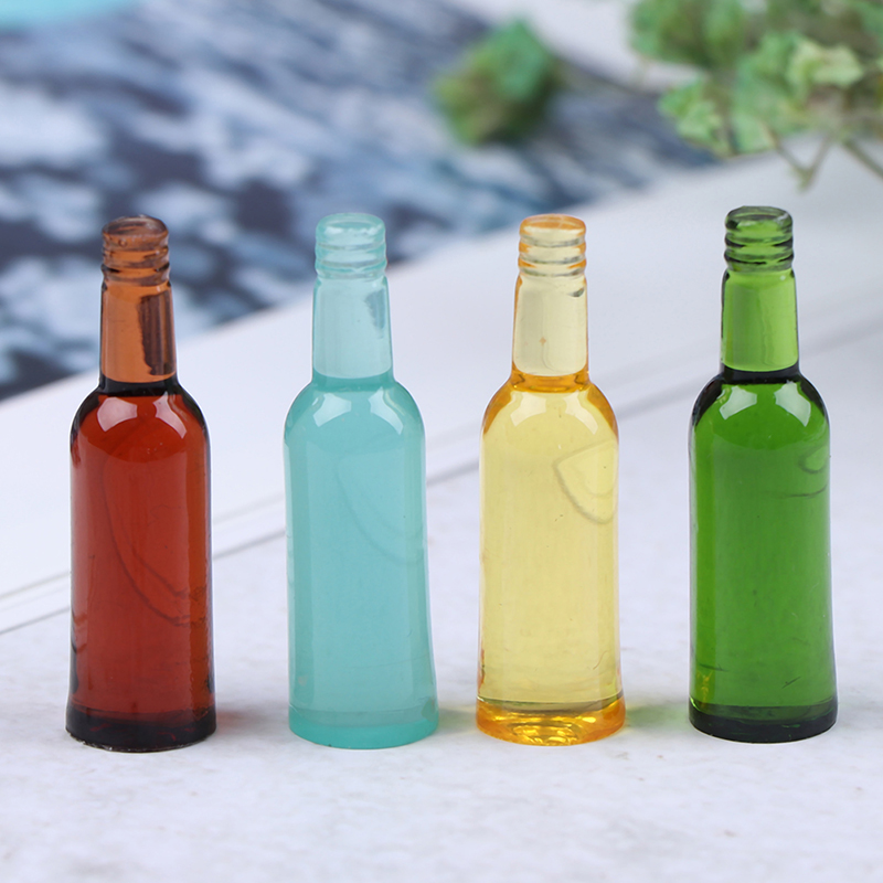 6pcs 1:12 Dollhouse Miniature  - Wine Beer Bottle 评论和价格