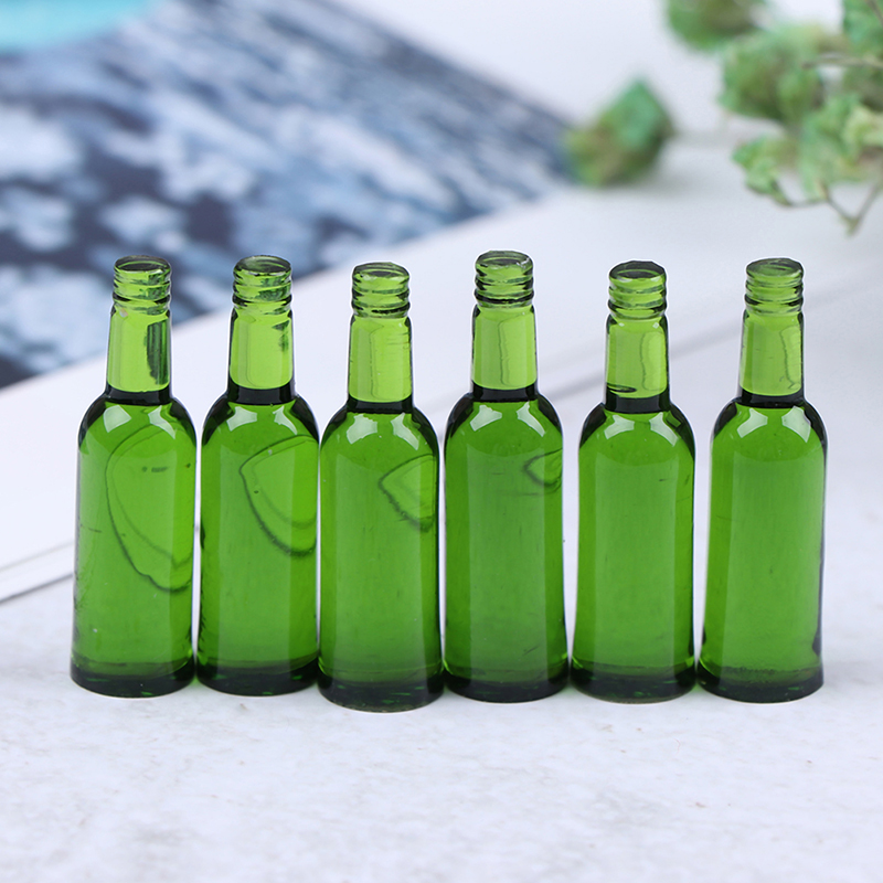 6pcs 1:12 Dollhouse Miniature  - Wine Beer Bottle 评论和价格