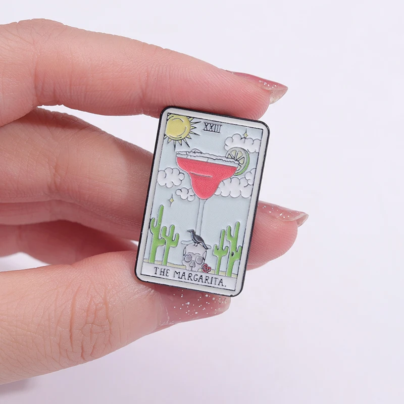 Custom Tarot Enamel Pins Beer  - Wine Beer Pizza 评论和价格