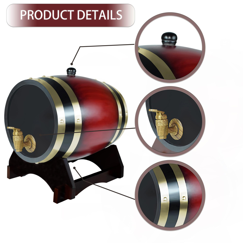 Whiskey Barrel Dispenser Oak A - Wine Beer And Spirit 评论和价格