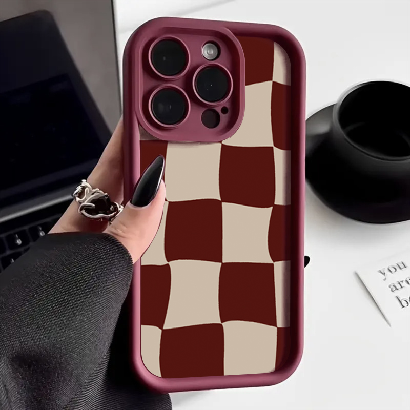 Wine Red Deform Grid Pattern P - Wine & Beer Guayaquil 评论和价格