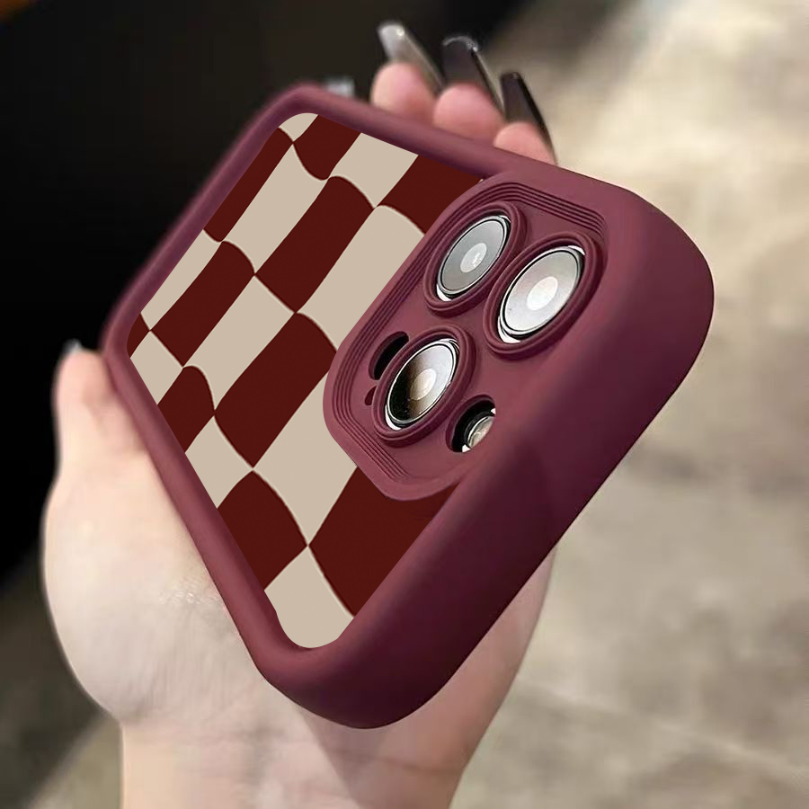 Wine Red Deform Grid Pattern P - Wine & Beer Guayaquil 评论和价格