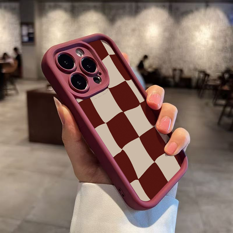 Wine Red Deform Grid Pattern P - Wine & Beer Guayaquil 评论和价格