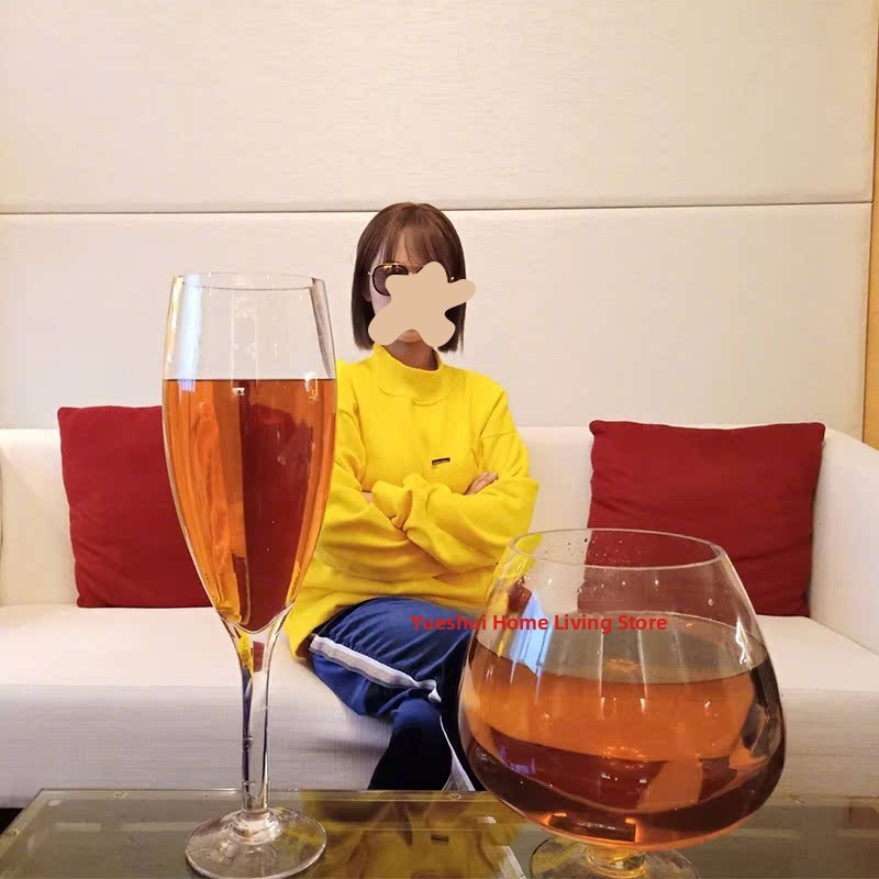 Large Glass Beer Mug Extraordi - Wine Beer Foot 评论和价格