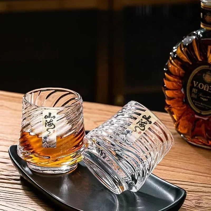 Glass Whiskey Cup Set Shanhai  - Wine Beer Whiskey 评论和价格