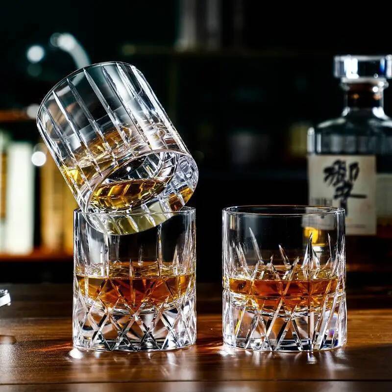 250ml Clear Carved Whiskey Cry - Wine Beer Whiskey 评论和价格