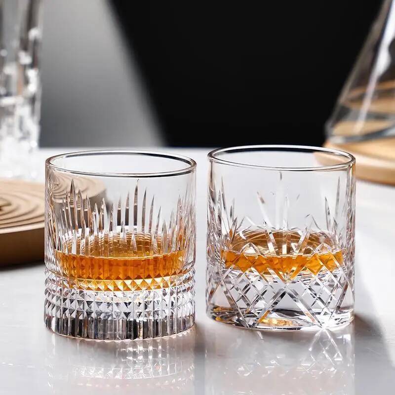 250ml Clear Carved Whiskey Cry - Wine Beer Whiskey 评论和价格