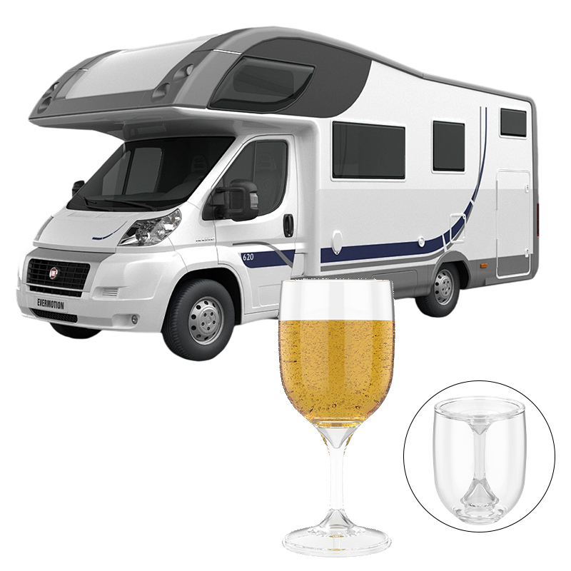 Folding Wine Glass Transparent - Wine & Beer Guayaquil 评论和价格