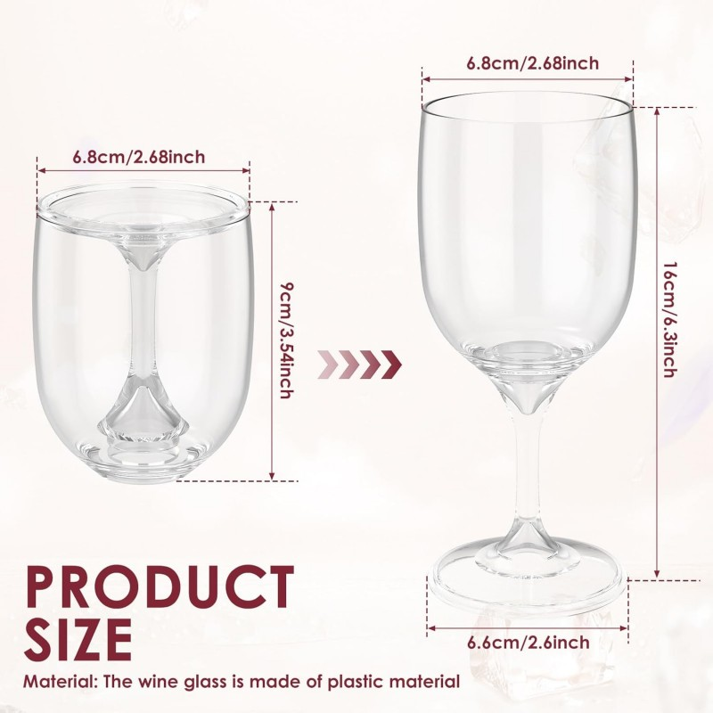 Folding Wine Glass Transparent - Wine & Beer Guayaquil 评论和价格