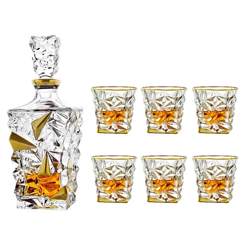 Crystal glass gold-painted whi - Wine Beer Pairing 评论和价格