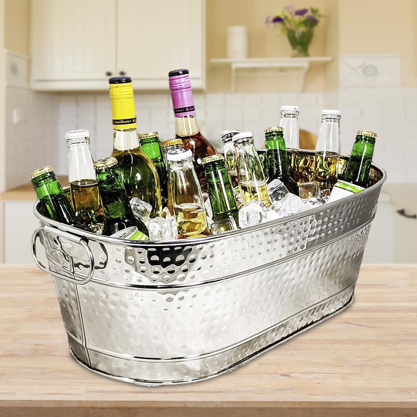 Ice Bucket Galvanized Tub Stor - Wine Beer Cocktail 评论和价格