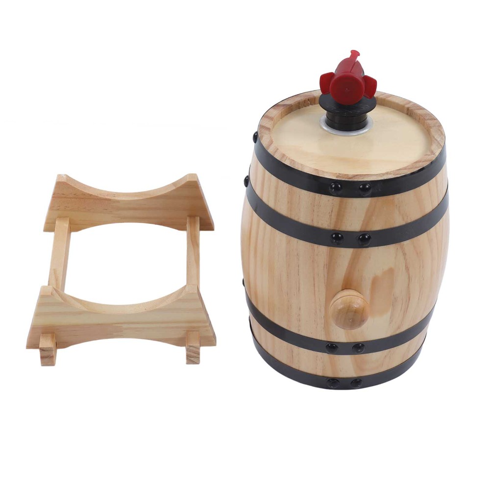 7 piece Vintage Pine Wood Wine - Wine Beer Whiskey 评论和价格