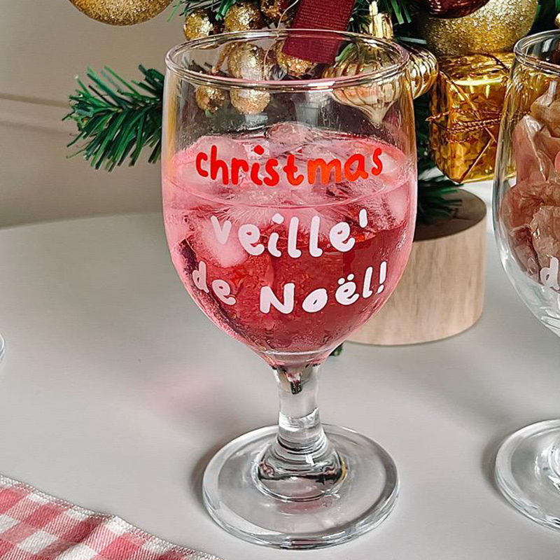 Vintage Letters Printed Glass  - Wine Beer Foot 评论和价格