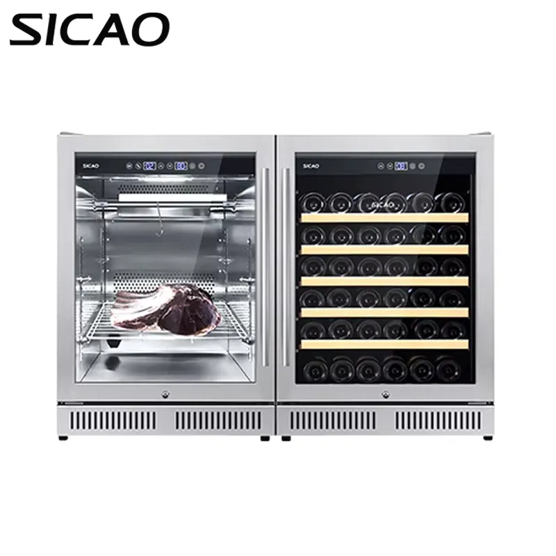 Under Counter Dry Age Fridge W - Wine Beer Fridge Dual Zone 评论和价格