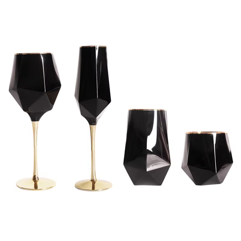 Pure Black Crystal Golden Edge - Wine Beer Whiskey 评论和价格