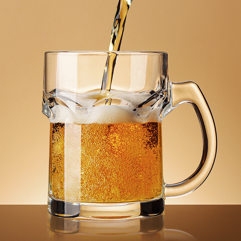 Household beer mug with handle - Wine Beer Red 评论和价格