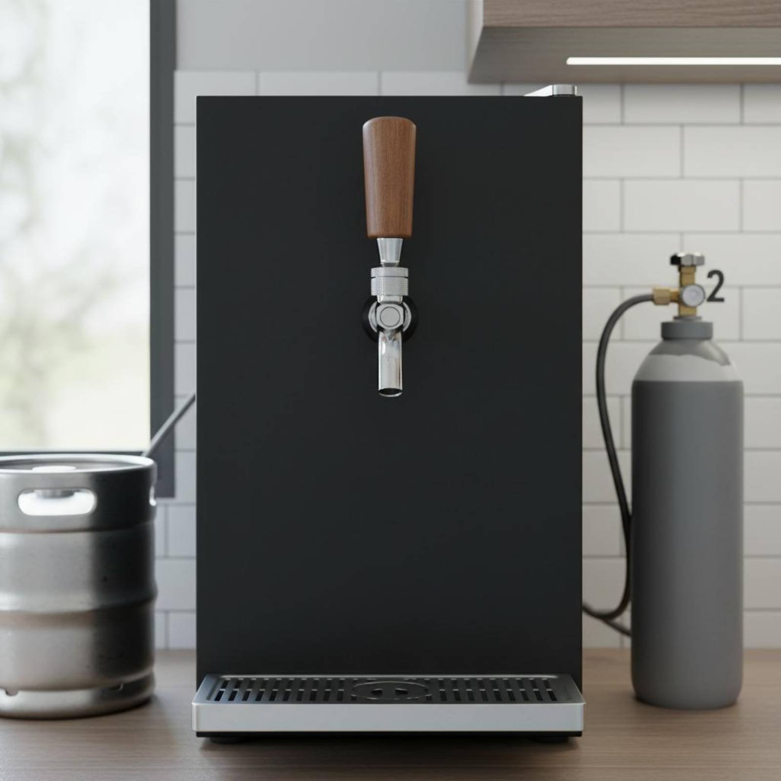 Short Wooden Beer Handle Solid - Wine Beer & More 评论和价格