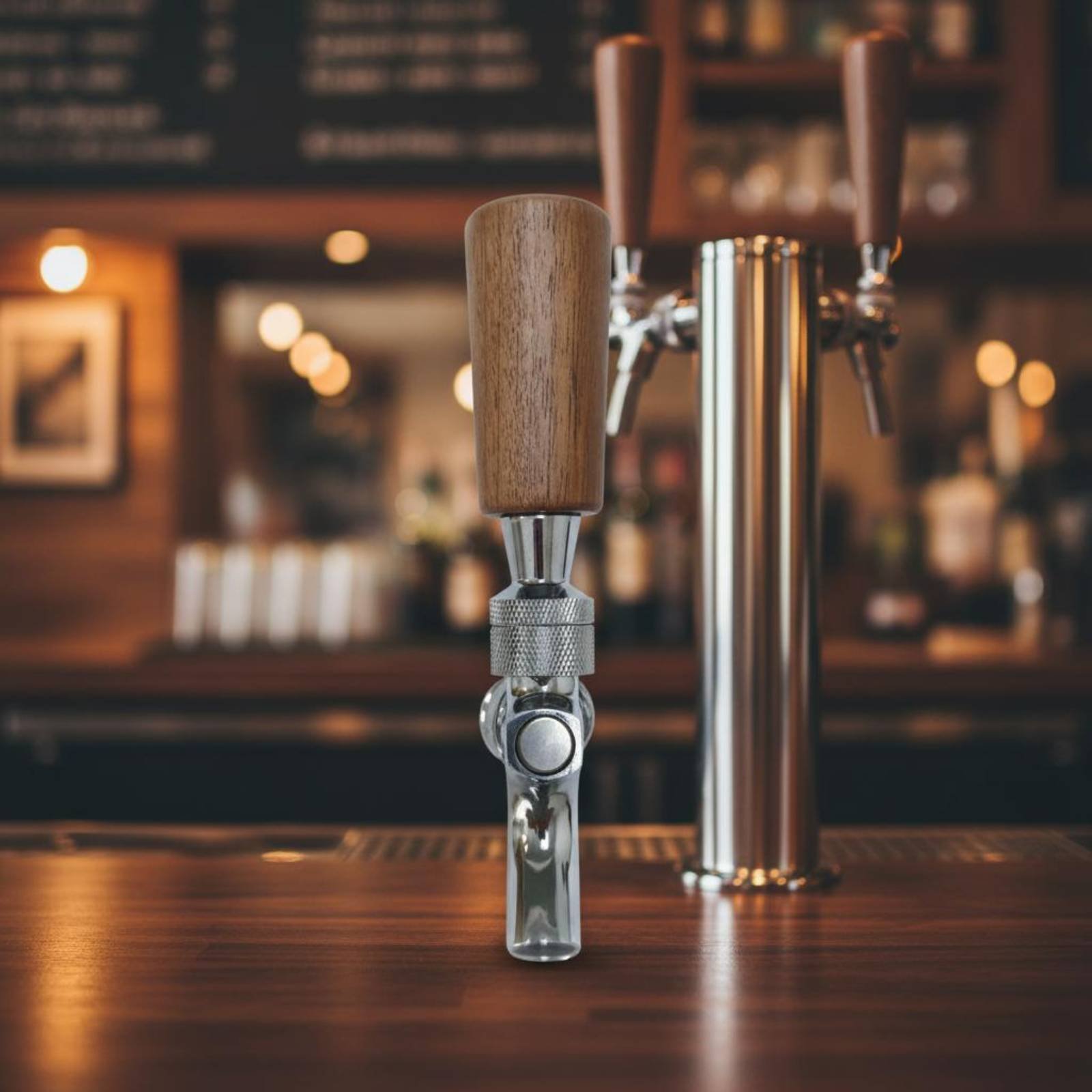 Short Wooden Beer Handle Solid - Wine Beer & More 评论和价格