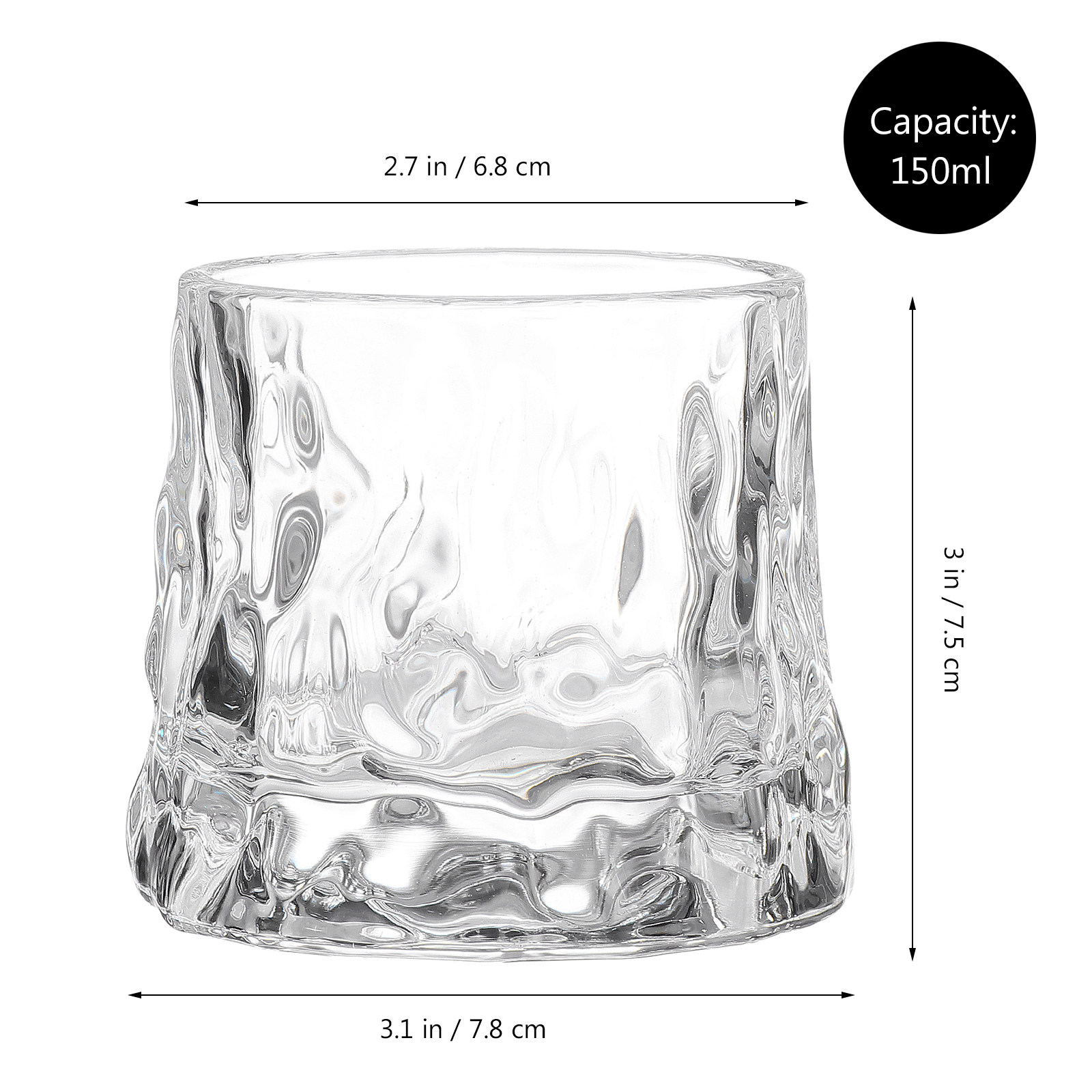 1Pcs Hammered Wine Glass Cup P - Wine Beer Whiskey 评论和价格