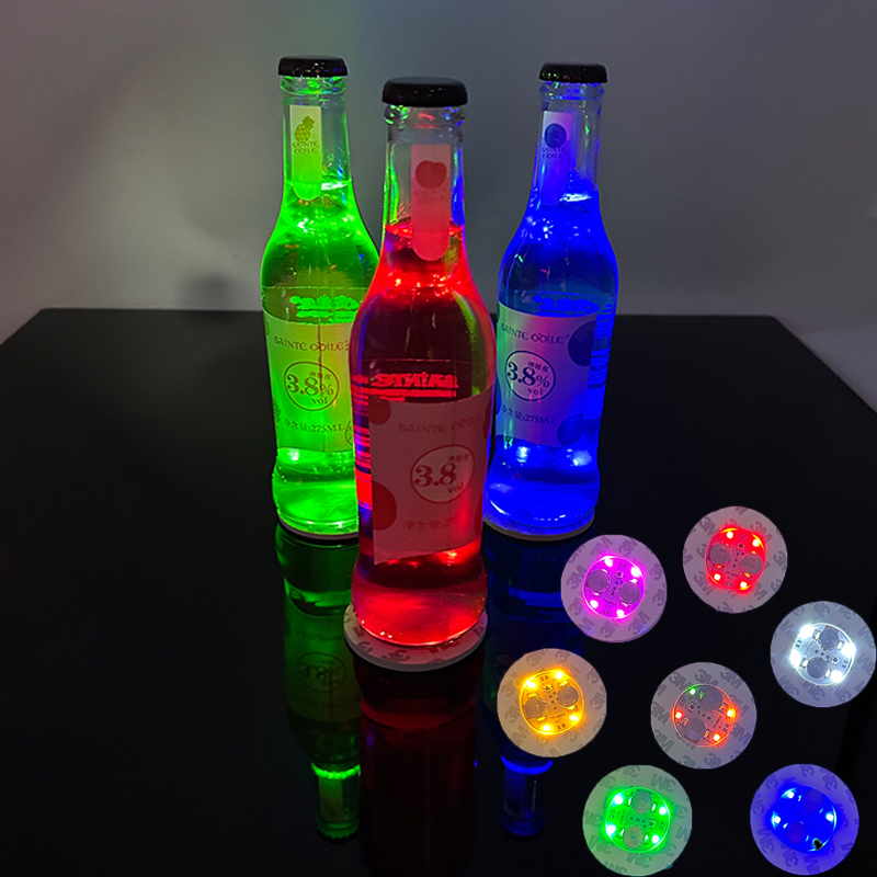 LED Coasters Sticker Night Clu - Wine Beer Red 评论和价格