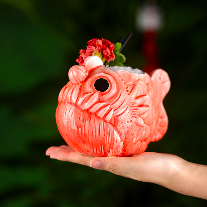 Cute Lantern Fish Cocktail Gla - Wine Beer Red 评论和价格