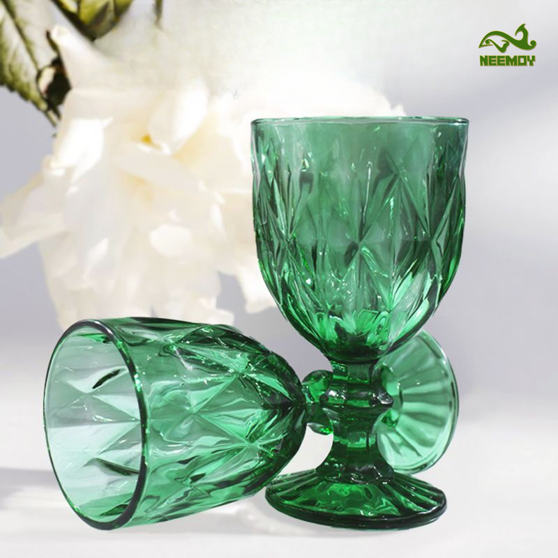 Green Engraved Relief High Foo - Wine Beer Foot 评论和价格