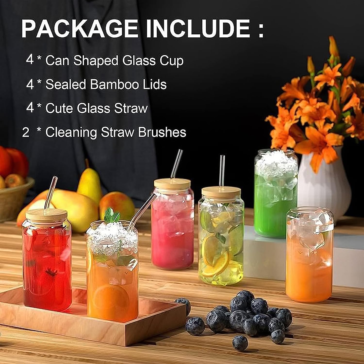 18.6oz 540ML Drinking Glasses  - Wine Beer Cocktail 评论和价格