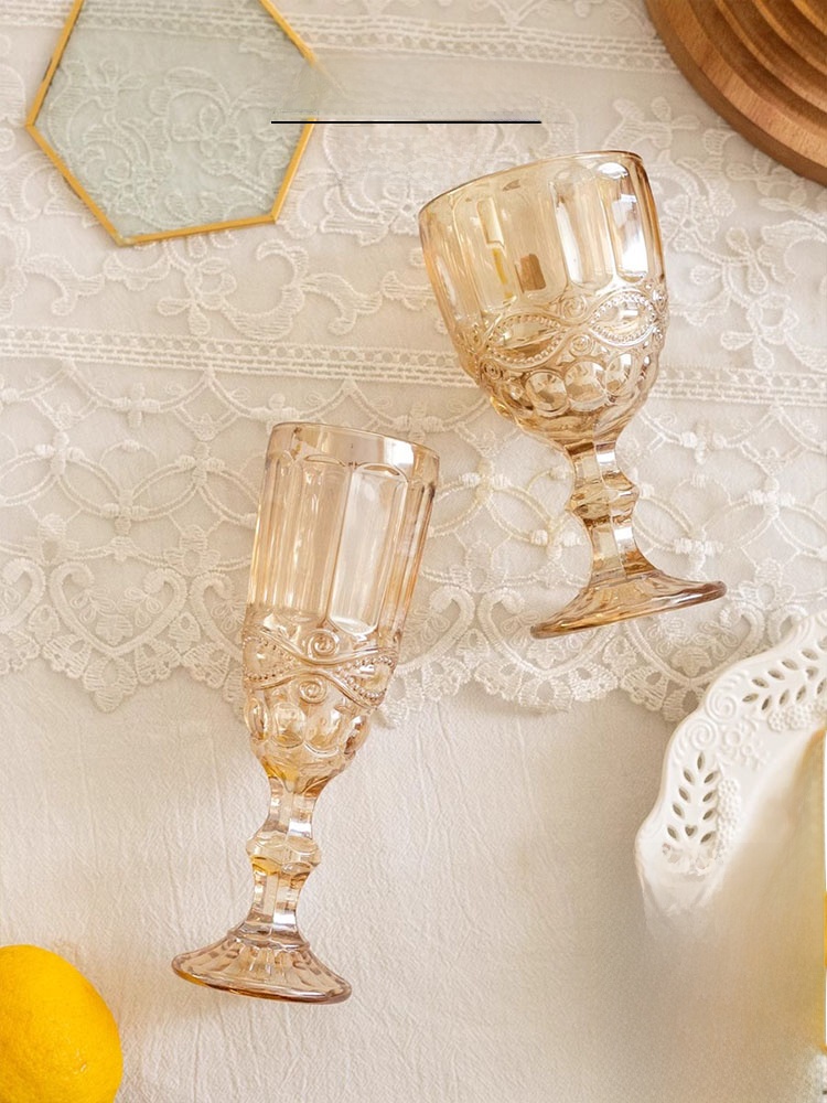 Amber Relief High Foot Champag - Wine Beer Foot 评论和价格