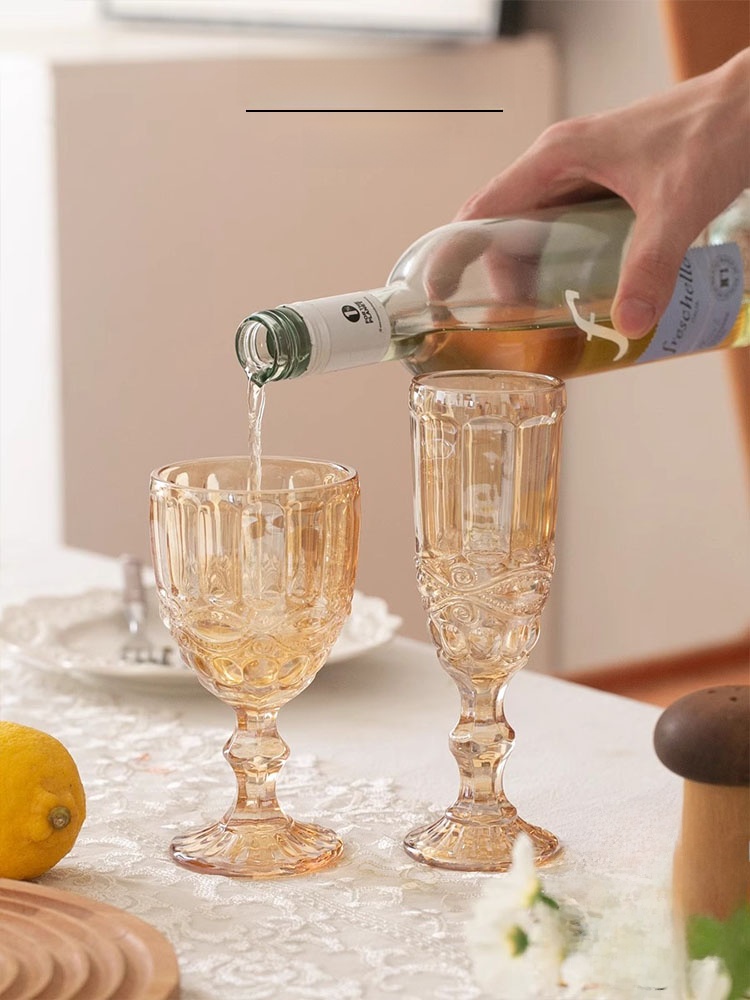 Amber Relief High Foot Champag - Wine Beer Foot 评论和价格