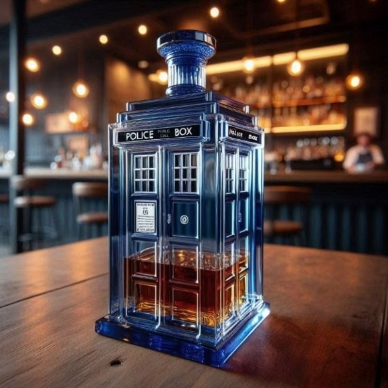 Creative Phone Booth Decanter  - Wine Beer Whiskey 评论和价格